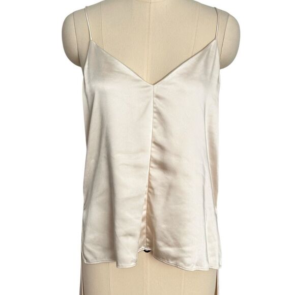 Obando Collective Cream Satin High Low Tank Top | Size 2 - Picture 7 of 10